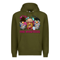 Army Green hair whisperers Premium Hoodie - BarkalooDesign