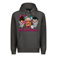 Charcoal Heather hair whisperers Premium Hoodie - BarkalooDesign