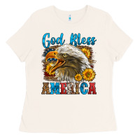 Bone God Bless America Ladies Tee - LillyAllenDesigns