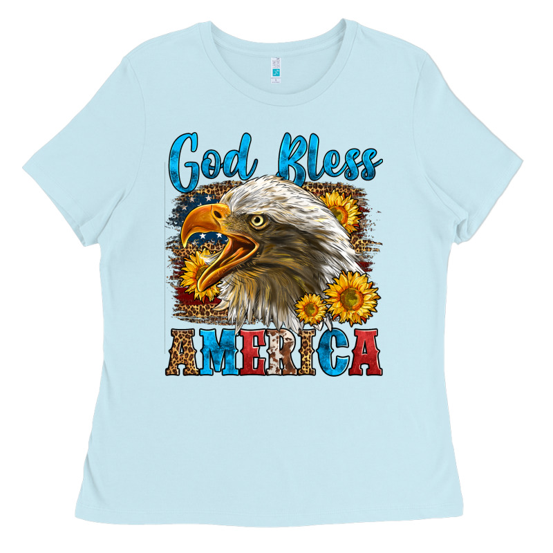 God Bless America Ladies Tee by LillyAllenDesigns | Teevron