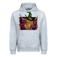Heather Grey highland cow halloween Urban Hoodie - RanaPortraitStore