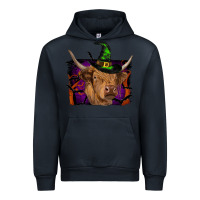 Navy highland cow halloween Urban Hoodie - RanaPortraitStore