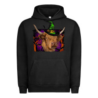 Pigment Black highland cow halloween Urban Hoodie - RanaPortraitStore
