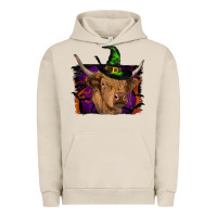 Pigment French Oak highland cow halloween Urban Hoodie - RanaPortraitStore