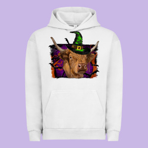 Highland Cow Halloween Urban Hoodie Designed By Ranaportraitstore