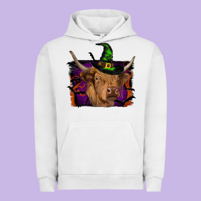 Highland Cow Halloween Urban Hoodie Designed By Ranaportraitstore