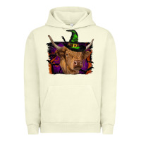 Pigment Pistachio highland cow halloween Urban Hoodie - RanaPortraitStore