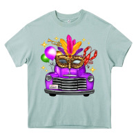 Arona Mardi Gras Truck Leopard Mask Heavy Core Tee - FaDigitalArtStudio