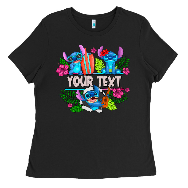 Your Text Stich Ladies Tee by CowhideDigitalArt | Teevron