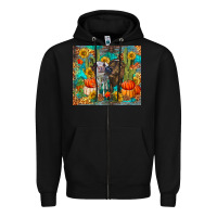 Black fall heifer cows Zipper Hoodie - RanaPortraitStore