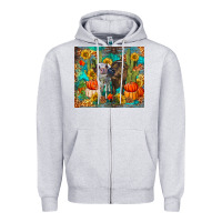 Heather Grey fall heifer cows Zipper Hoodie - RanaPortraitStore