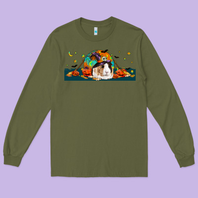 Halloween Guinea Pig Long Sleeve Tee Designed By Lillyallendesigns