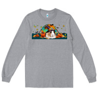 Heather Grey Halloween Guinea Pig Long Sleeve Tee - LillyAllenDesigns