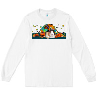 White Halloween Guinea Pig Long Sleeve Tee - LillyAllenDesigns