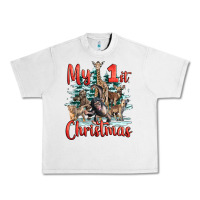 Lunar Rock my first christmas baby safari animals Urban Heavy Tee - LillyAllenDesigns