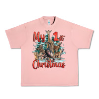 Salmon my first christmas baby safari animals Urban Heavy Tee - LillyAllenDesigns