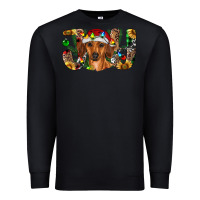 Black dachshund christmas joy Premium Sweatshirt - RanaPortraitStore