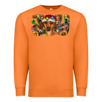 Carrot dachshund christmas joy Premium Sweatshirt - RanaPortraitStore