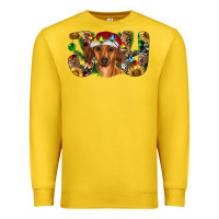 Lemon dachshund christmas joy Premium Sweatshirt - RanaPortraitStore