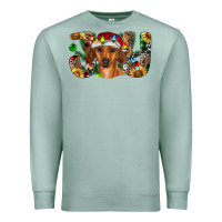 Seafoam dachshund christmas joy Premium Sweatshirt - RanaPortraitStore
