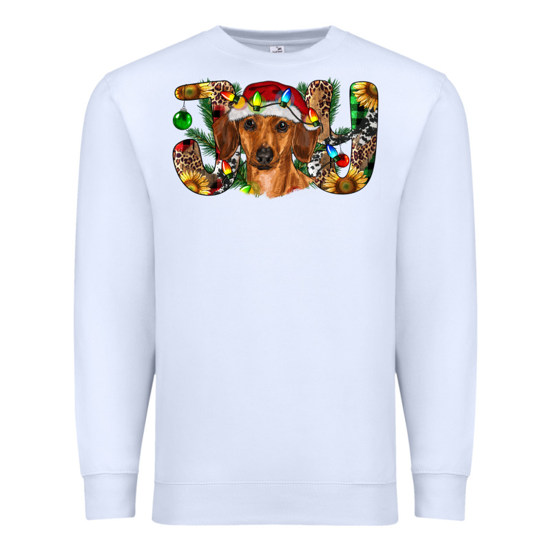 Dachshund Christmas Joy Premium Sweatshirt by RanaPortraitStore | Teevron