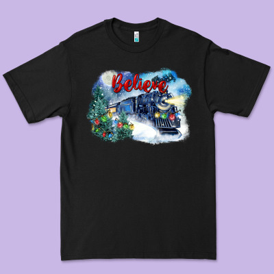 Believe Polar Express Premium Tee Designed By Fadigitalartstudio