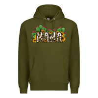 Army Green Cactus Cowhide Sunflower Mama and Mini Set Premium Hoodie - Jasminsmagicworld