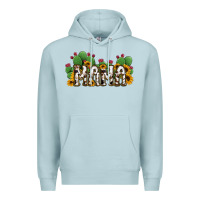 Blue Mist Cactus Cowhide Sunflower Mama and Mini Set Premium Hoodie - Jasminsmagicworld