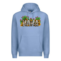 Colony Blue Cactus Cowhide Sunflower Mama and Mini Set Premium Hoodie - Jasminsmagicworld
