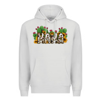 Dove Grey Cactus Cowhide Sunflower Mama and Mini Set Premium Hoodie - Jasminsmagicworld