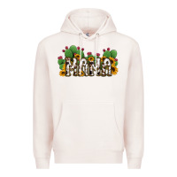 Pale Pink Cactus Cowhide Sunflower Mama and Mini Set Premium Hoodie - Jasminsmagicworld