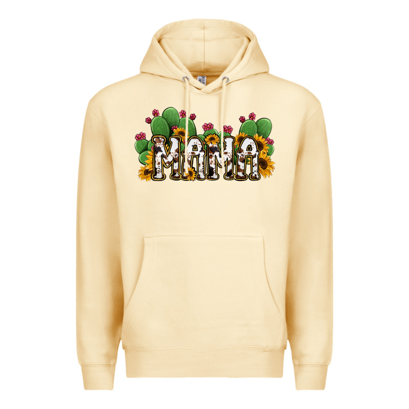 Cactus Cowhide Sunflower Mama And Mini Set Premium Hoodie by Jasminsmagicworld | Teevron