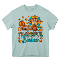 Arona Grateful Thankful Blessed Thanksgiving Cold Drink Heavy Core Tee - FaDigitalArtStudio