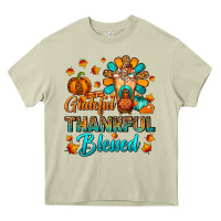 Mossy Grateful Thankful Blessed Thanksgiving Cold Drink Heavy Core Tee - FaDigitalArtStudio