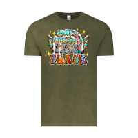 Vintage Olive just a little ray of pitch black Vintage Tee - CowhideDigitalArt