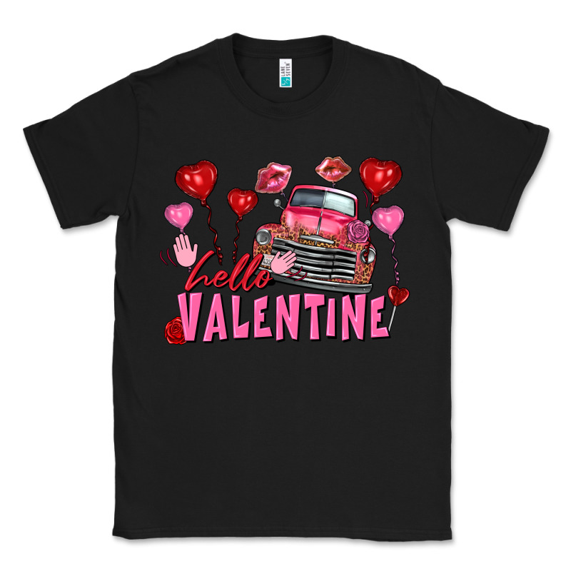 Hello Valentine Valentine's Day Truck Classic Tee by FaDigitalArtStudio | Teevron