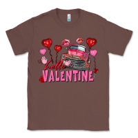 Chestnut Hello Valentine Valentine's Day truck Classic Tee - FaDigitalArtStudio