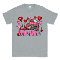 Heather Grey Hello Valentine Valentine's Day truck Classic Tee - FaDigitalArtStudio