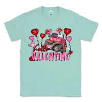 Seafoam Hello Valentine Valentine's Day truck Classic Tee - FaDigitalArtStudio