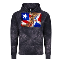 Cloud Black puerto rico and dominican republic flag Vintage Hoodie - Artiststas