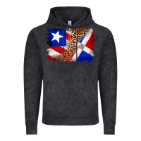 Vintage Black puerto rico and dominican republic flag Vintage Hoodie - Artiststas