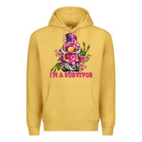Antique Gold i'm a survivor gnome Premium Hoodie - BarkalooDesign