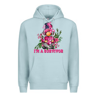 Blue Mist i'm a survivor gnome Premium Hoodie - BarkalooDesign