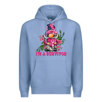 Colony Blue i'm a survivor gnome Premium Hoodie - BarkalooDesign