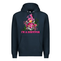 Navy i'm a survivor gnome Premium Hoodie - BarkalooDesign