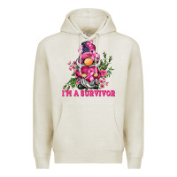Oatmeal Heather i'm a survivor gnome Premium Hoodie - BarkalooDesign