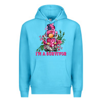 Ocean Blue i'm a survivor gnome Premium Hoodie - BarkalooDesign