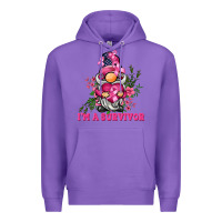 Purple i'm a survivor gnome Premium Hoodie - BarkalooDesign