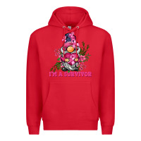Red i'm a survivor gnome Premium Hoodie - BarkalooDesign