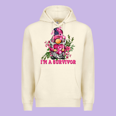 I'm A Survivor Gnome Premium Hoodie Designed By Barkaloodesign